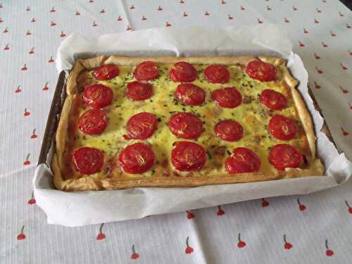 Quiche aux tomates et au Boursin