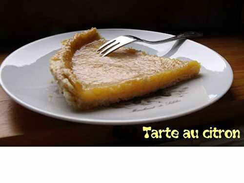 Tarte au citron meringuée ou non !