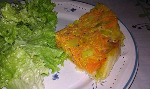 Tatin carottes /poireaux et Mini-flans carottes / courgettes