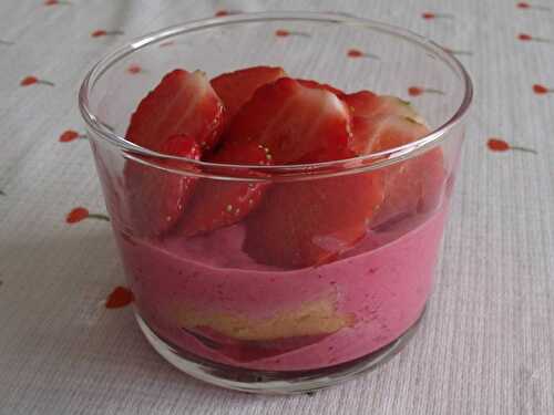 Verrine Charlotte aux framboises