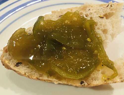 Confiture de tomates vertes