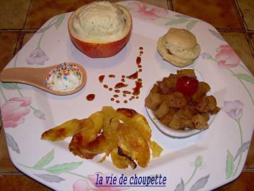 Assiette aux trois pommes