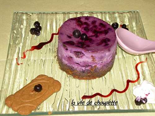Cheesecake aux myrtilles - Quand Choupette et Papoune cuisinent