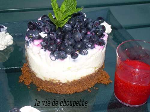 Cheesecakes au citron et brimbelles