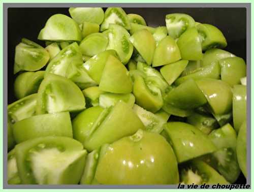 CONFITURE DE TOMATES VERTES