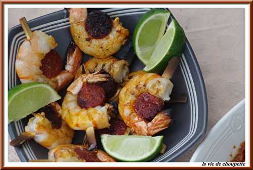 CREVETTES AU CHORIZO