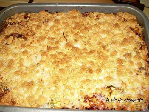 Crumble de poireaux au comté