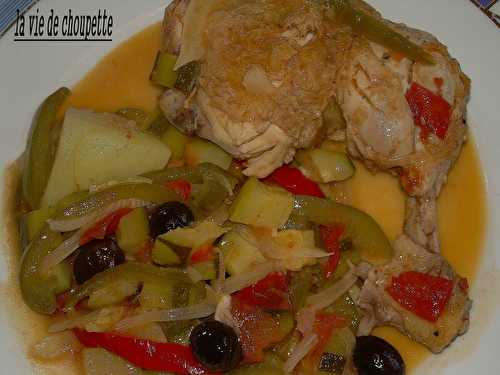 Cuisse de poulet à l'italienne - Quand Choupette et Papoune cuisinent