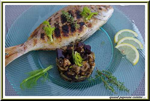 DAURADE AU FENOUIL ET SA PUREE D'AUBERGINES