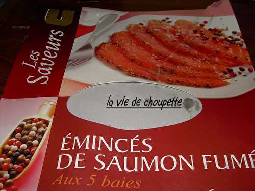 Emincés de saumon fumé