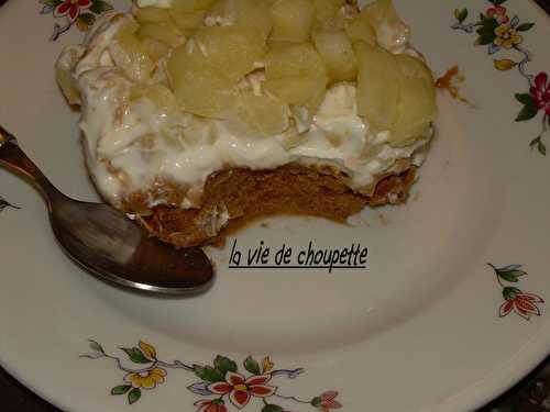 Gâteau mascarpone aux pommes