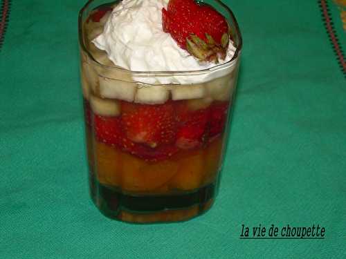 Gelée de fruits frais au vin moelleux