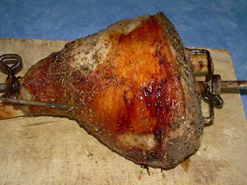 Gigot d'agneau à la broche