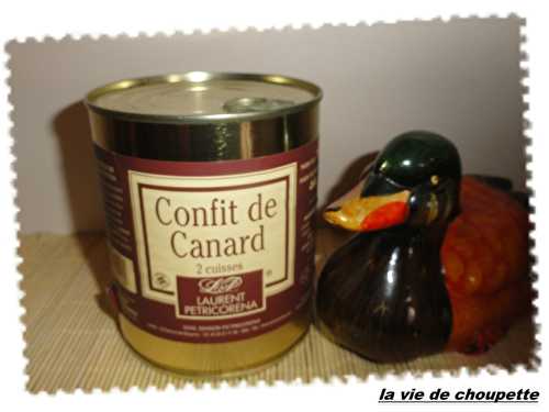 GRATIN DE CANARD CONFIT