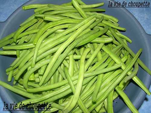 Haricots verts en bocaux