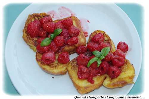 PAIN PERDU AUX FRAMBOISES DE CYRIL LIGNAC