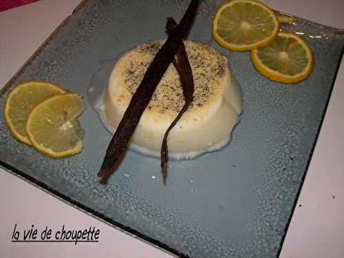 Panacotta au citron - Quand Choupette et Papoune cuisinent