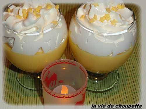 PETITS POTS DE CREME ORANGE CURD ET CHANTILLY A LA VANILLE