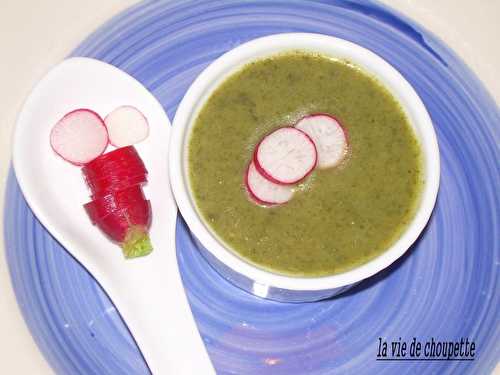 Potage aux fanes de radis