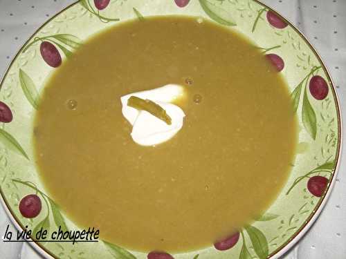 Potage aux haricots verts - Quand Choupette et Papoune cuisinent