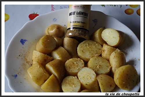 POULET A LA BROCHE POMMES DE TERRE AUX EPICES