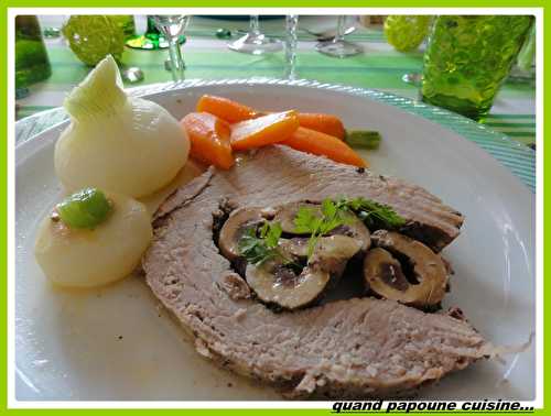 ROGNONNADE DE VEAU AUX LEGUMES NOUVEAUX