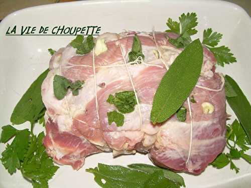 Rôti de porc à la sauge fraîche - Quand Choupette et Papoune cuisinent
