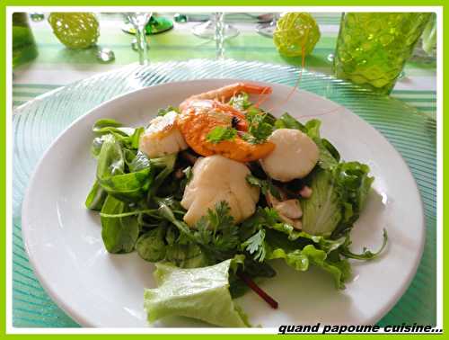 SALADES MELANGEES AUX FRUITS DE MER