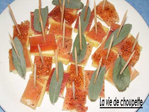 Saltimbocca de fromage à la sauge et au piment d'espelette - Quand Choupette et Papoune cuisinent