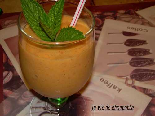 Smoothies pêches-abricots