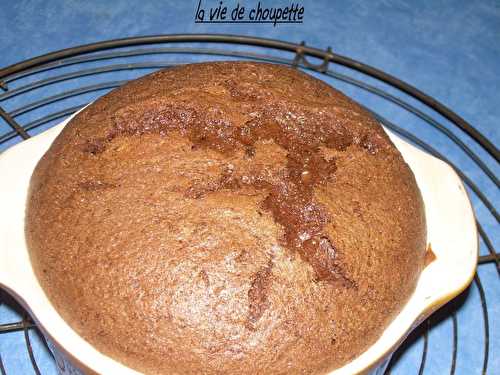 Soufflé au chocolat noir