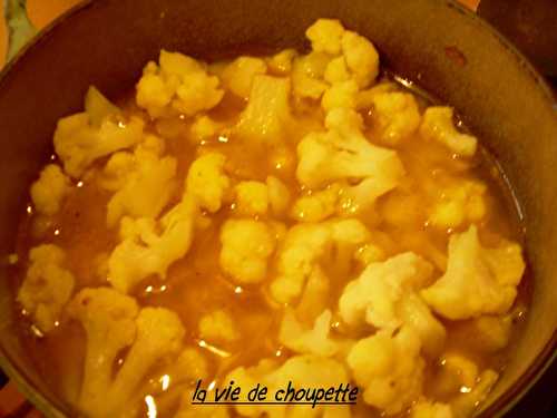 Soupe de choux-fleur aux épices