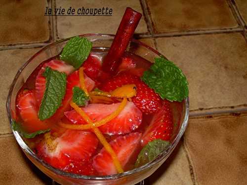 Soupe de fraises au parfum d'orange - Quand Choupette et Papoune cuisinent