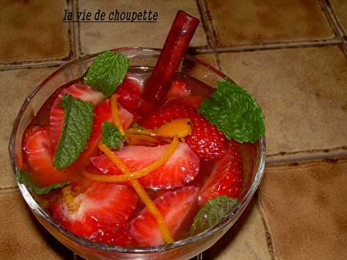 Soupe de fraises au parfum d'orange