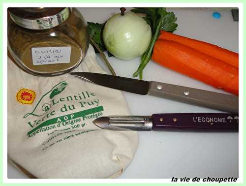 SOUPE DE LENTILLES AU CUMIN ET SA TRANCHE DE FOIE GRAS POELEE