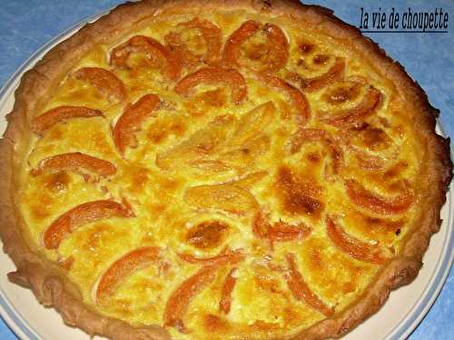 Tarte aux abricots-nectarines jaunes