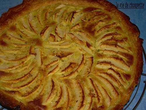 Tarte aux pommes migaine à la pistache