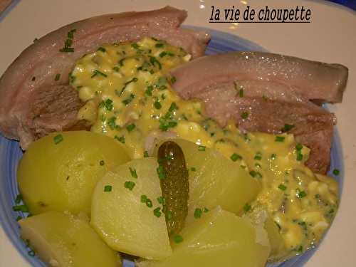 Tête de veau sauce gribiche - Quand Choupette et Papoune cuisinent