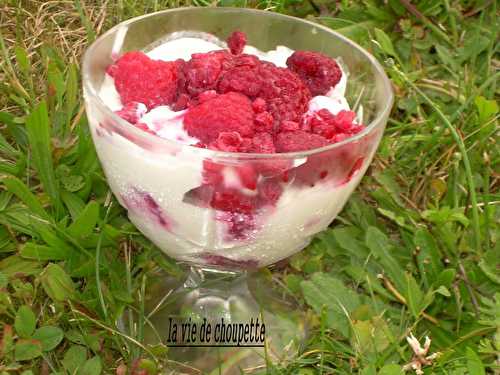 Verrine framboises-mascarpone