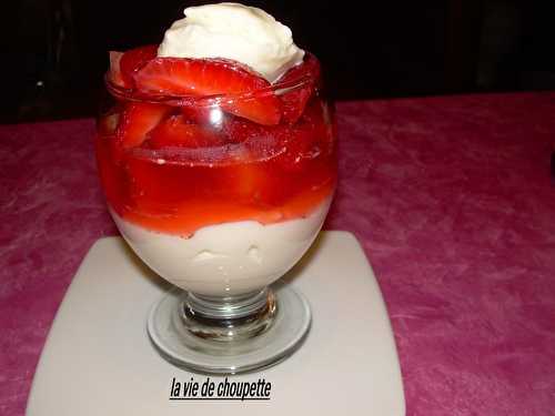 Verrines de fraises au mascarpone