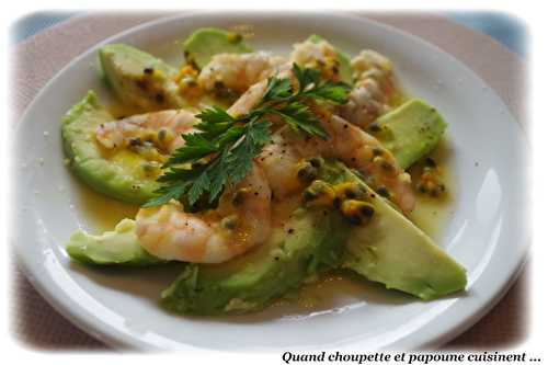 CARPACCIO AVOCAT-CREVETTES