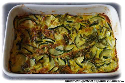 FLAN DE COURGETTES A LA MENTHE