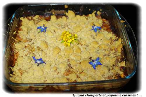 CRUMBLE DE CAROTTES CONFITES AU PARMESAN