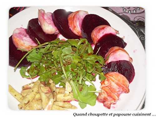 SALADE DE LANGOUSTE ET BETTERAVE