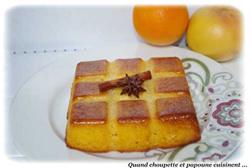 GÂTEAU A L'ORANGE, PAMPLEMOUSSE ET EPICES