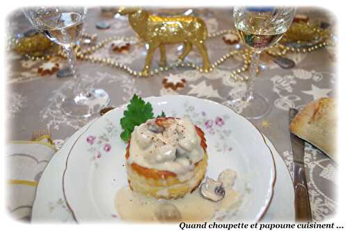 VOL-AU-VENT DE RIS DE VEAU, BLANCS DE POULET ET CHAMPIGNONS