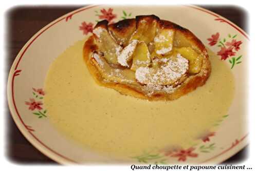 TARTELETTES AUX POMMES DU LIMOUSIN ET SA CREME ANGLAISE