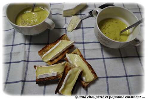 SOUPE POIREAUX, BRIE ET POMMES DE TERRE