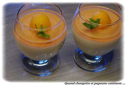 PANNA COTTA AU SIROP DE MELON