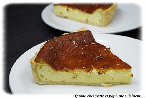 TARTE AU FROMAGE BLANC ET PÂTE BRISEE MAISON